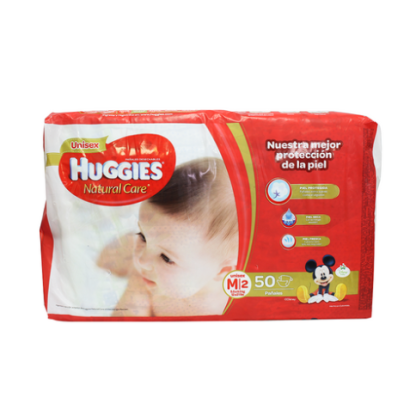 Pañales Huggies Natural Care Etapa 2 X 50Und
