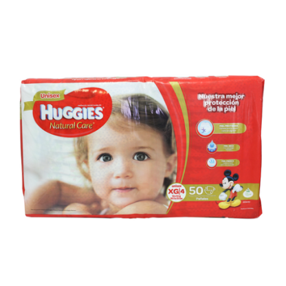 Pañales Huggies Natural Care Etapa 4 X 50Und